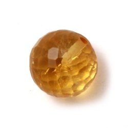 Citrin-Perle, klein, angebohrt, facettiert, 8 mm, 1 Stk.