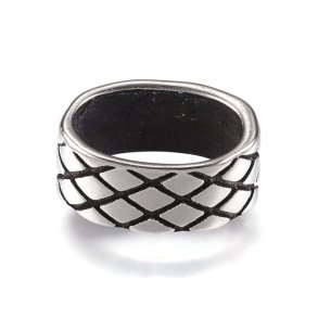 Collector bead, oval hole, antique stainless steel, hole size 10x5.5 mm, 1 pc.