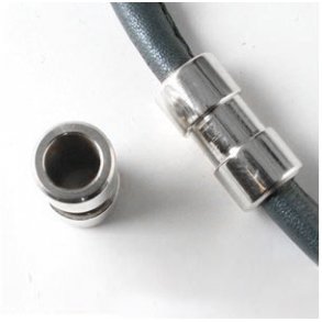 Langer Zylinder mit Ärmeln, rostfreier Stahl, 10 mm Loch, 1 Stk.