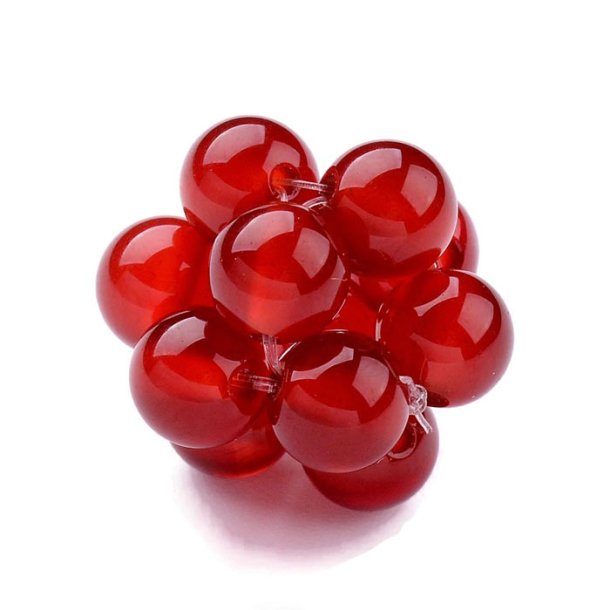 Berry ball, Carnelian, 18 mm, 1 piece.