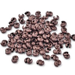 Kopi af Crimp Cover, Knotenverstecker, dunkles antik Kupfer, 3 mm, 20 Stk.