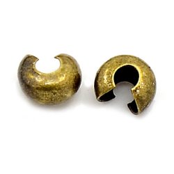 Crimp Cover, Knotenverstecker, antik Bronzefarben, 4 mm, 20 Stk.