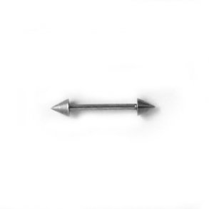 Piercing rod, spikes, surgical steel, 17x4mm, 1pc.