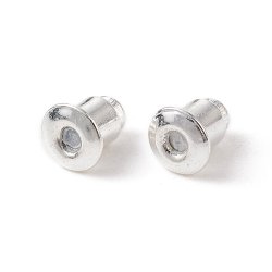 Bagmekanikker til �restik, klokkeform, fors�lvet messing, 6x5 mm, 6 stk.