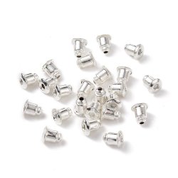 Bagmekanikker til �restik, klokkeform, fors�lvet messing, 6x5 mm, 6 stk.