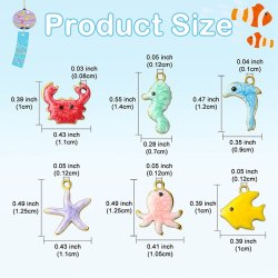 Enamel charms, starfish, gold-tone 304 steel, mixed colours, 12.5x11 mm, 4 pcs