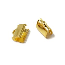 Bandring, vergoldetes Silber, Breite 7 mm, Loch 0,8 mm, 2 Stk