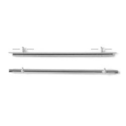 Miyuki-Endverschluss fr gewebte Armbnder, hell stahlfarben, 35x3 mm 2 Stk.