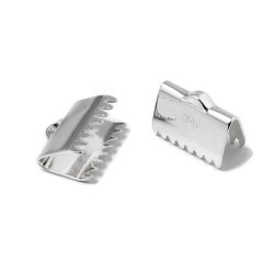 Bandklemme, Silber, Breite 10 mm, 2 Stk.