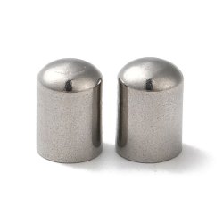 Abschluss ohne &Ouml;se, abgerundet, Stahl, 6,5x4,5 mm, Loch: 4 mm, 6 Stk