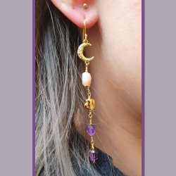 Iolith, ungleichm&auml;&szlig;ig facettierte Perle, dunkelblau, ca. 6x5x4 mm, 4 Stck