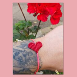 Polyesterschnur, rot, 0,9 mm, 2 m