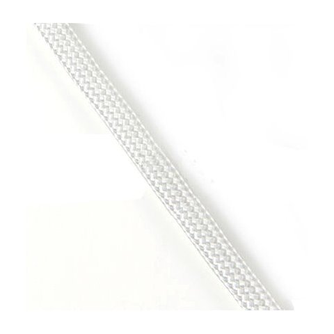 Faldskærms-line, hvid, 3-4 mm, 2 m