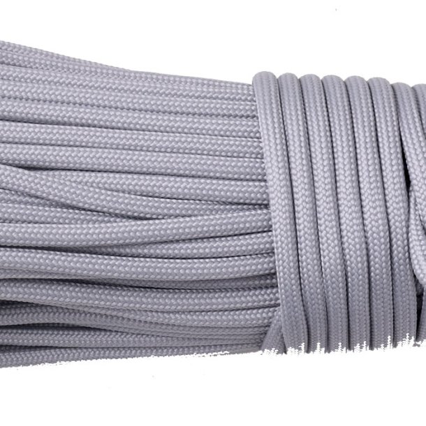 Fallschirmschnur / Paracord, hellgrau, 3-4 mm, 2 m