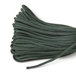 Fallschirmschnur, dunkel waldgrn, 3-4 mm, 2 m