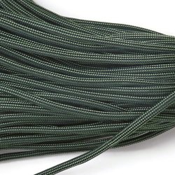 Fallschirmschnur, dunkel waldgrn, 3-4 mm, 2 m