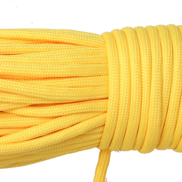 Paracord, cannary yellow, 3-4mm, 2m