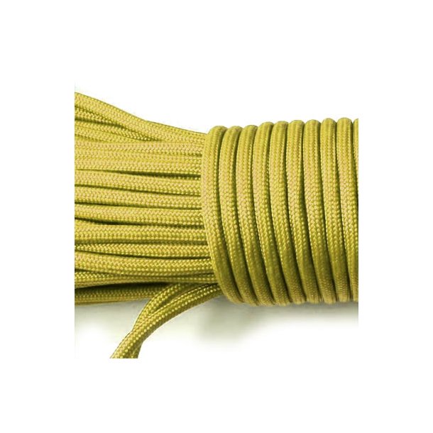 Fallschirmschnur / Paracord, Curry-gelb, 3-4 mm, 2 m