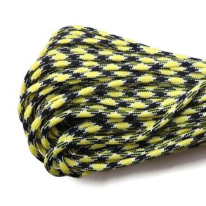 Paracord, bulk purchase, camouflage, white-green-black, Thickness 4mm, 30m