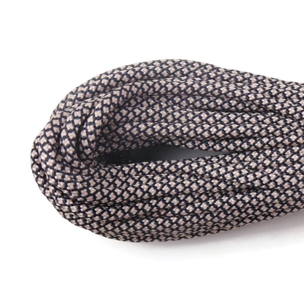 Fallschirmschnur / Paracord, Schlangenhaut, schwarz/beige, 4 mm, 2 m