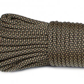 Paracord, snakeskin pattern, black/sand, 4mm, 2m