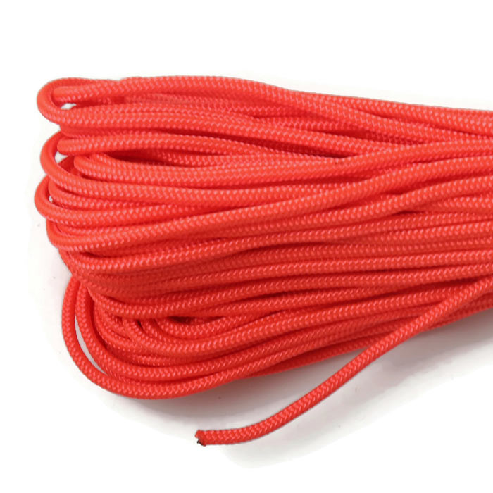 Fallschirmschnur, Typ 425, neon orange 3 mm, 2 m