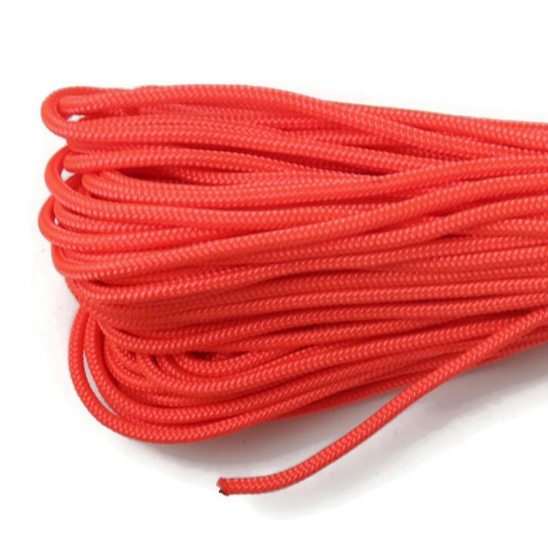 Fallschirmschnur, Typ 425, Gro&szlig;kauf, neon orange 3 mm, 30 m