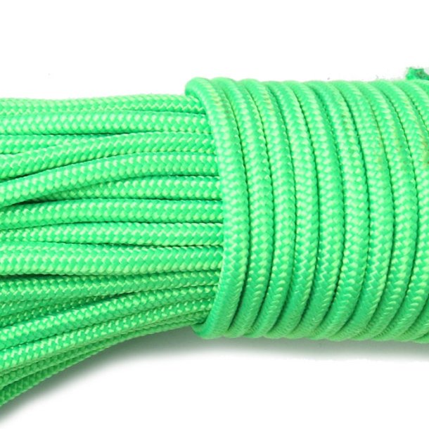 Paracord, type 425, bulk purchase, neon green , 3 mm, 30m
