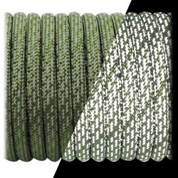 Fallschirmschnur / Paracord, Grokauf, super Reflex, Moosgrn mit Matrix-muster, 3-4 mm, 10 m