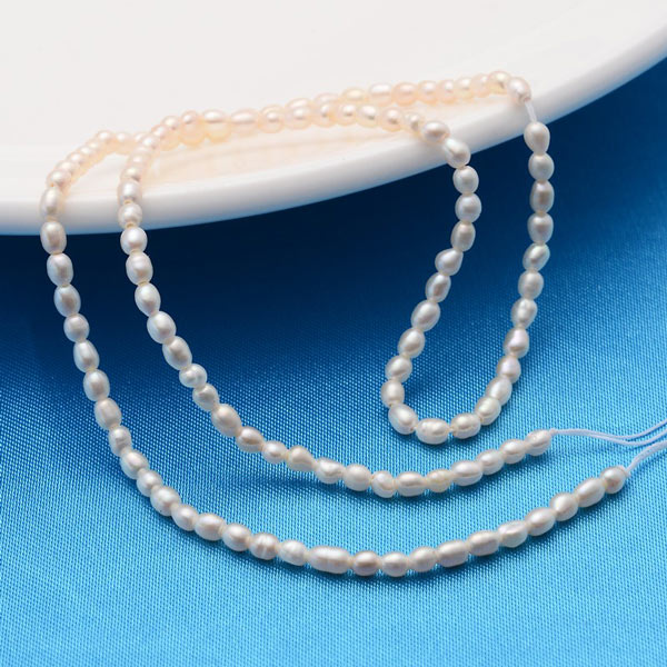 Kultivierte Perlen 7-8 Mm Weiß Schön Natürliches 7-8mm Weißes Süßwasser Kultiviert Perle Halskette 25 Zoll Necklace Pearl