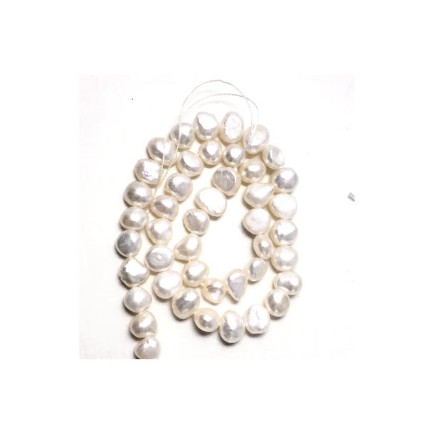 Swasserperle, ganzer Strang, wei, A-grade, 4x5 mm, 75 Stk.