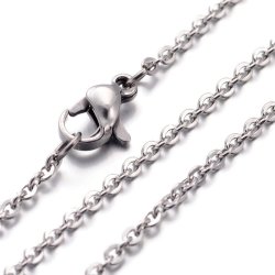 Anker-Halskette, Edelstahl, 1,5 mm, 45 cm