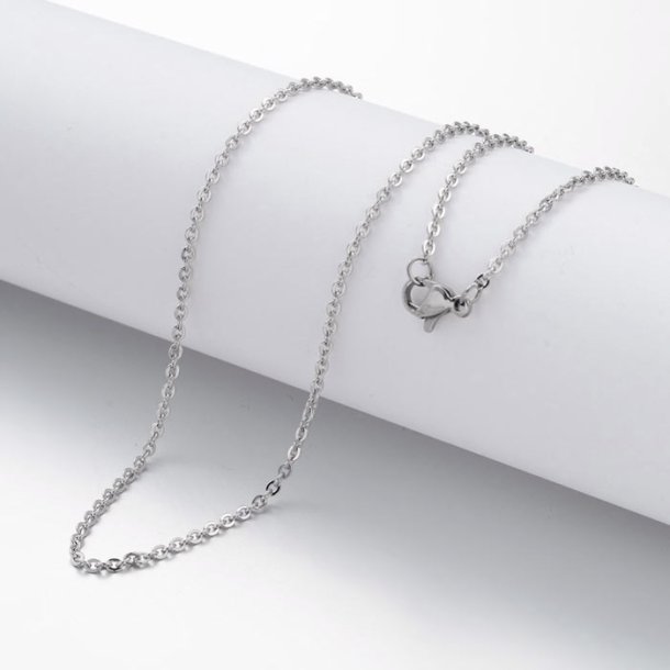 Anchor necklace, stainless steel, 1,5 mm, 45 cm