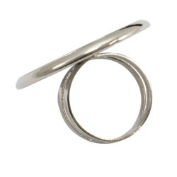 Ring, stahlfarben, 30 mm Platte (27 mm), verstellbar, 1 Stk.