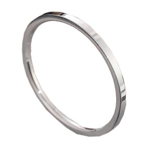 Glatter Ring, silberfarbener Edelstahl, US 7, 1 St�ck