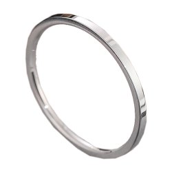 Glatter Ring, silberfarbener Edelstahl, US 9, 1 St�ck