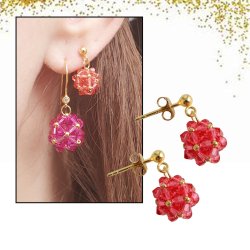Swarovski crystal, padparadscha, bicone, 3mm, 10pcs.