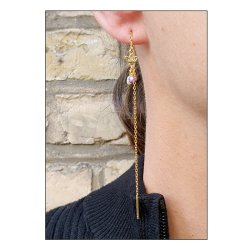 Zwischenglied, kleine Lotus-blume, 2 sen, Silber vergoldet, 9,5x6x1,8 mm, 2 Stck