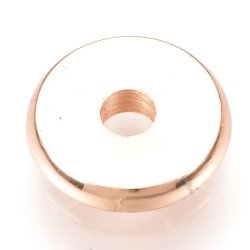 Zwischenperlen, Rosa-vergoldete Messing, Heishi-M&uuml;nze, 4x2 mm, 20 Stk