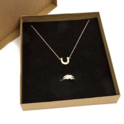 Geschenkschachtel, recycle, gro&szlig;, braun, 200x160x30 mm, 2 Stk.