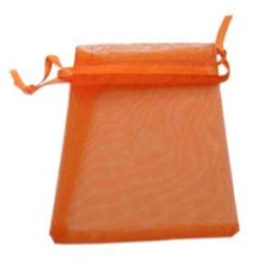 Schmuckbeutel, orange, Organza 7x9 cm, 20 Stk.