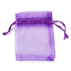 Schmuckbeutel, lila, Organza 7x9 cm, 20 Stk.