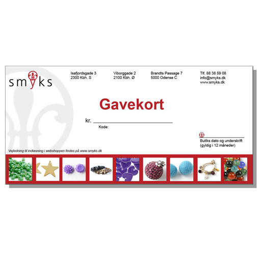 Gavekort På Kr. 200,- til Smykkefremstilling