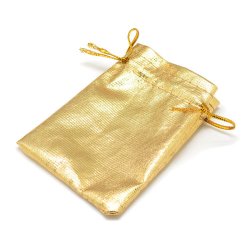 Schmuckbeutel, golden, 7x9 cm, 20 Stk