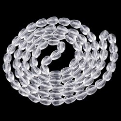 Bergquarz, Tropfen, klar, 9x6 mm, 6 Stk.