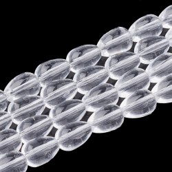 Bergquarz, Tropfen, klar, 9x6 mm, 6 Stk.