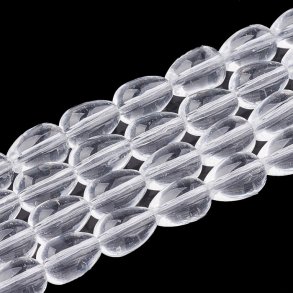 Bergquarz, Tropfen, klar, 9x6 mm, 6 Stk.