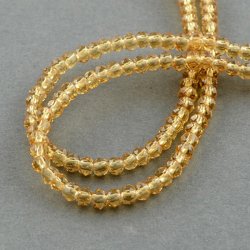 Celestial, ganzer Strang, Topaz, rund, 3x2 mm, ca. 163 St&uuml;ck