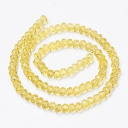 Celestial, ganzer Strang, Light Topaz, rund, 3x2 mm, ca. 152 St&uuml;ck