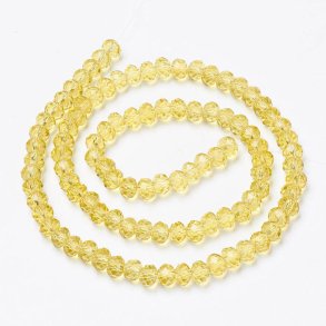 Celestial, whole strand, Light Topaz, roundel, 3x2 mm, approx. 152 pcs